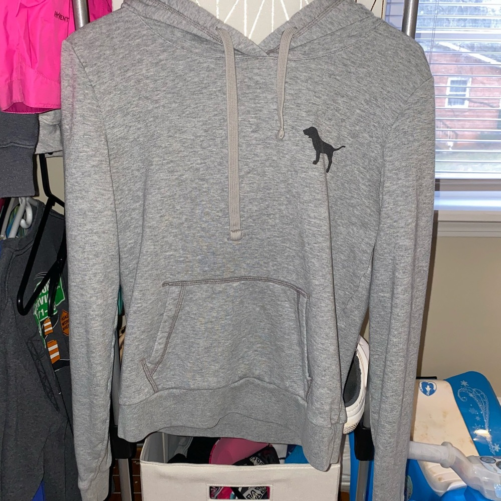 pink hoodie